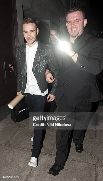 Liam Payne sighting on February 20, 2013 in London, England.