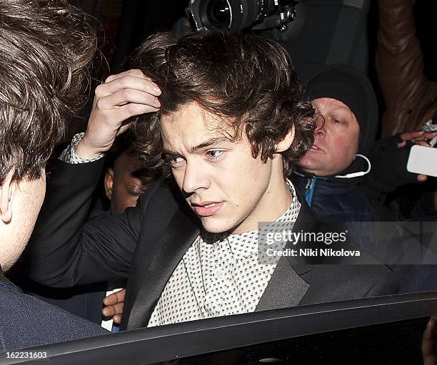 Harry Styles sighting on February 20, 2013 in London, England.