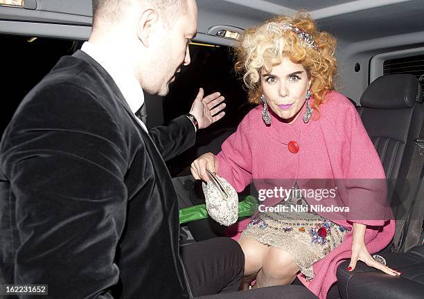 Paloma Faith sighting on February 20, 2013 in London, England.