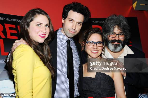 Caroline White, Alex Karpovsky, Jennifer Prediger and Onur Turkel attend "Red Flag" New York Screening at Sunshine Landmark on February 20, 2013 in...