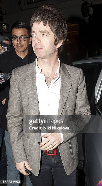 Noel Gallagher sighting on February 20, 2013 in London, England.