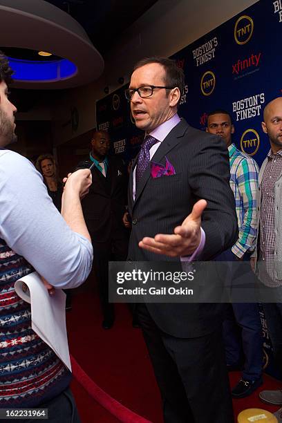 Donnie Wahlberg attends TNT's "Boston's Finest" premiere screening at The Revere Hotel on February 20, 2013 in Boston, Massachusetts.