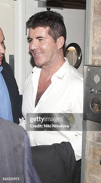 Simon Cowell sighting on February 20, 2013 in London, England.