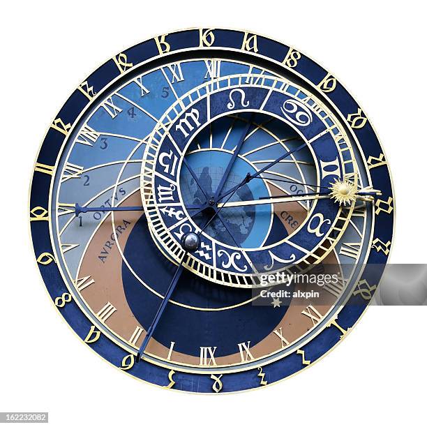 relógio astronômico de praga - dial - fotografias e filmes do acervo