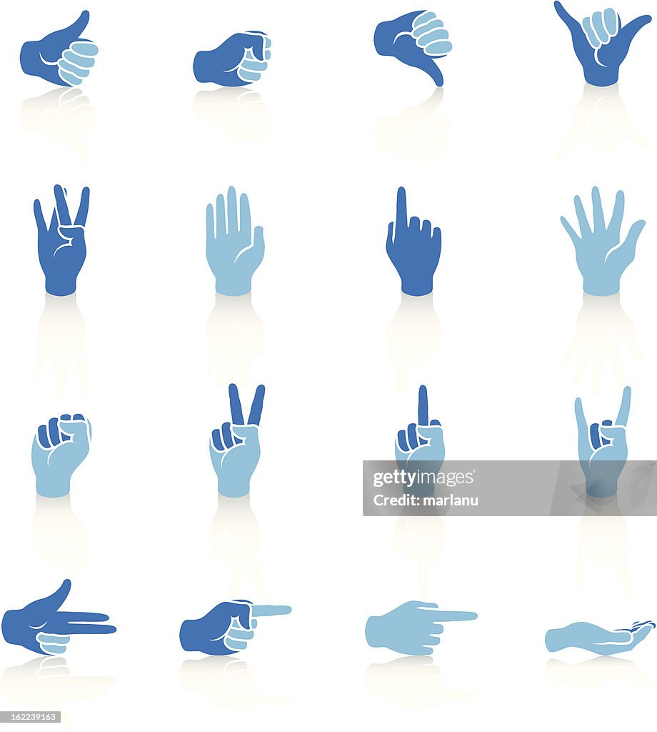 Hands In Blue Hands Blue Series High-Res Vector Graphic - Getty Images