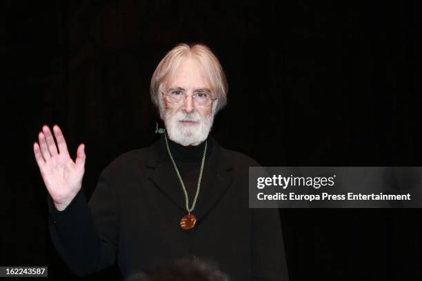 Director Michael Haneke receives 'Circulo de Bellas Artes' Golden Medal on February 20, 2013 in Madrid, Spain.