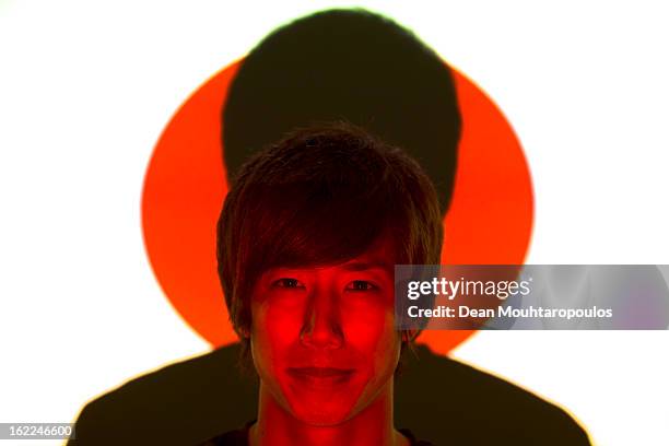 Yuki Otsu of Japan and VVV Venlo poses during a Feature Shoot at the Seacon Stadion De Koel on January 25, 2013 in Venlo, Netherlands.