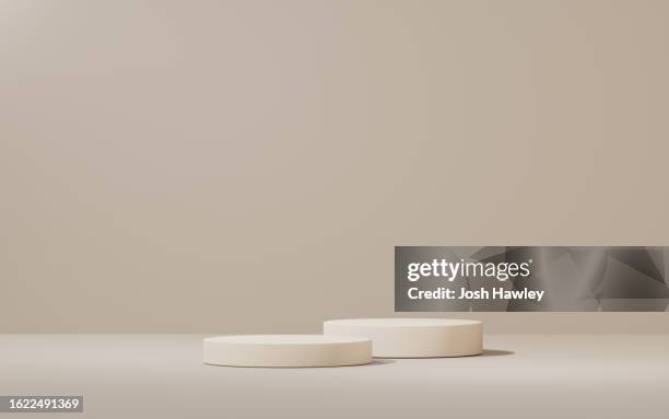 3d rendering exhibition background - neutro foto e immagini stock