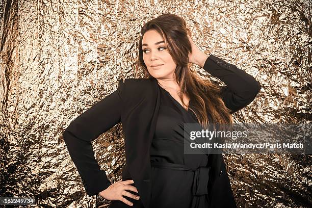 Actor Lola Dewaere is photographed for Paris Match on February 2, 2012 in Paris, France.