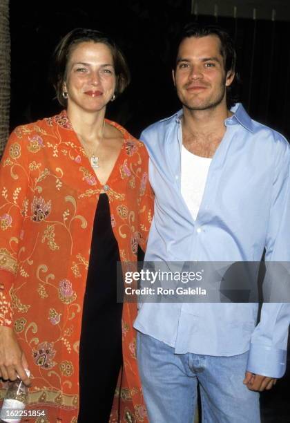 Alexis Knief and Timothy Olyphant attend the premiere of "The Broken Hearts Club: A Romantic Comedy" on July 17, 2000 at the Egytpian Theater in...