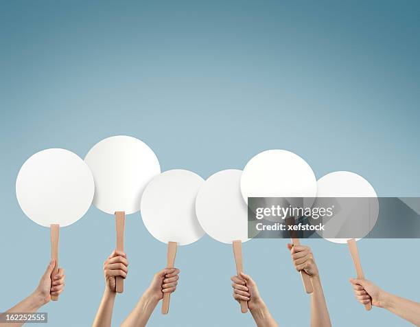 blank placards - planka bildbanksfoton och bilder