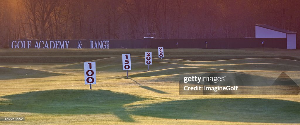 Driving Range Yardage Signs