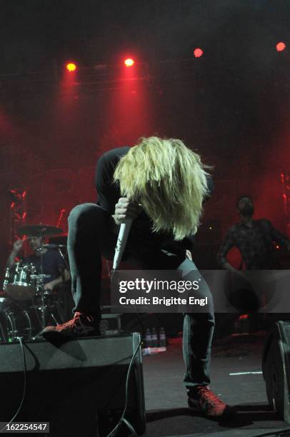 Craig Owens performs on stage as part of the Kerrang! Tour at Brixton Academy on February 15, 2013 in London, England.