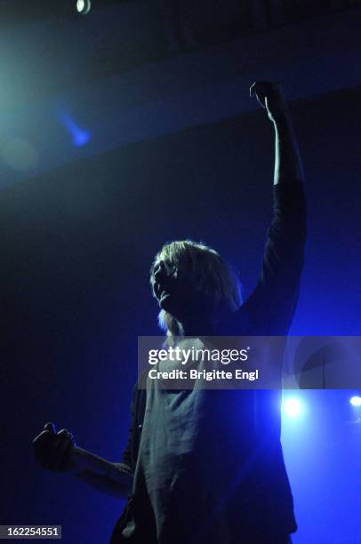 Craig Owens performs on stage as part of the Kerrang! Tour at Brixton Academy on February 15, 2013 in London, England.