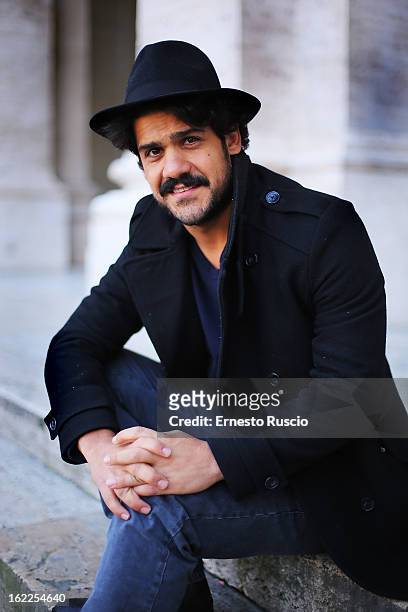 Alessandro Mannarino attends the 'Tutti Contro Tutti' photocall at Space Moderno on February 21, 2013 in Rome, Italy.