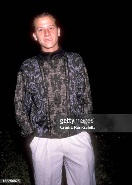 Actor Corin Nemec attends the "Look Who's Talking" Beverly Hills Premiere on October 12, 1989 at Academy Theatre in Beverly Hills, California.
