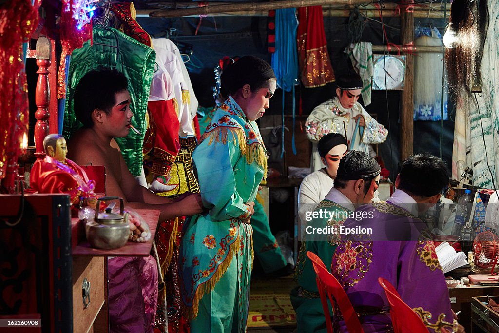 Behind The Scenes At The Chinese Opera in Ayutthaya