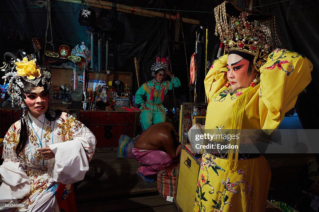 Behind The Scenes At The Chinese Opera in Ayutthaya