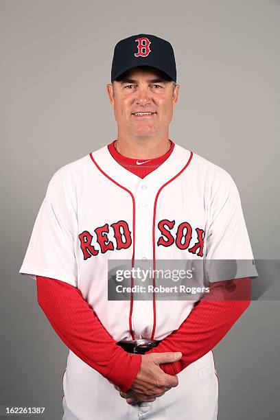 Manager John Farrell of the Boston Red Sox poses during Photo Day on February 17, 2013 at JetBlue Park in Fort Myers, Florida.