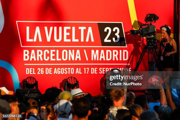 Ambiance during the La Vuelta 23 Team Presentation of the 78th Tour of Spain 2023. On August 24, 2023 in Barcelona, Spain.