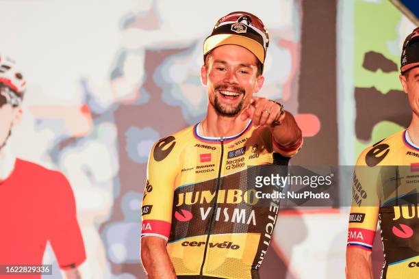 Primo Roglic of Jumbo Visma during the La Vuelta 23 Team Presentation of the 78th Tour of Spain 2023. On August 24, 2023 in Barcelona, Spain.