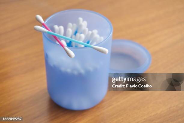 cotton swabs close-up - cotton stock pictures, royalty-free photos & images