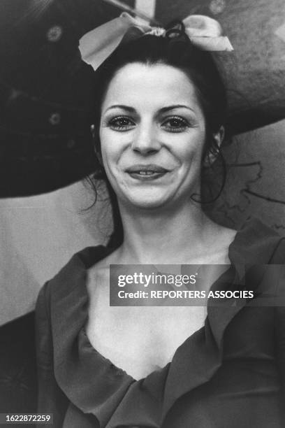 Danielle Palmero sur le tournage du film 'Faire l'amour : De la pilule à l'ordinateur', en octobre 1968.