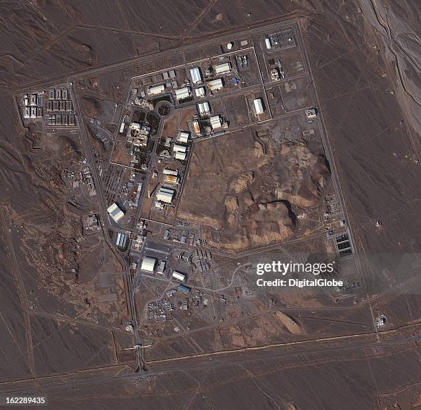 This is a satellite image of the uranium enrichment facility in Natanz, Iran.