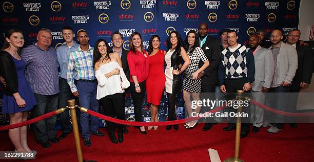 Cast and crew members attend TNT's "Boston's Finest" premiere screening at The Revere Hotel on February 20, 2013 in Boston, Massachusetts.