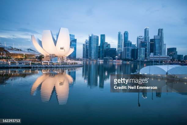singapore - artscience museum stock pictures, royalty-free photos & images