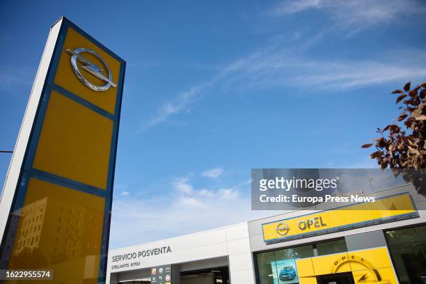 An Opel car dealership in Madrid, Spain, on August 18, 2023. Spanish dealerships closed the first quarter of the year with a profitability of 1.81%,...