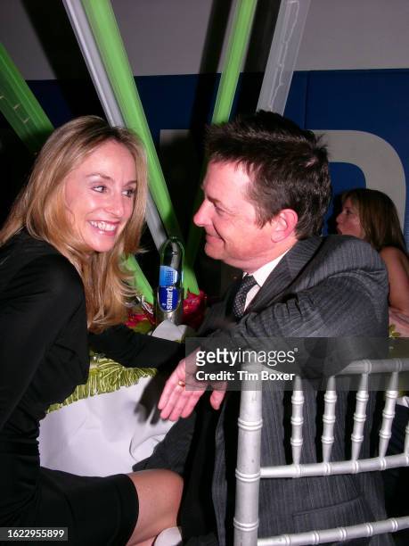 Married actors Tracey Pollan and Michael J Fox, attend a 92nd Street Y gala benefit, New York, New York, May 19, 2008.