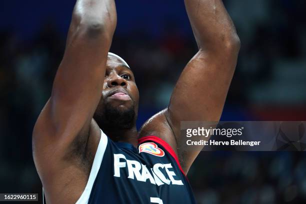 Guerschon YABUSELE of France during the FIBA World Cup match between France and Canada on August 25, 2023 in Jakarta, Indonesia.