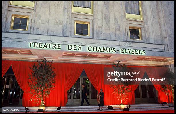 Theatre des Champs Elysées entry, for Barbara Hendricks gala party, 1987.