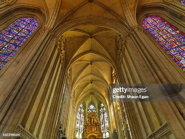 france, normandy, rouen, notre dame cathedral - v notre dame stockfoto's en -beelden