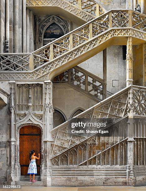 france, normandy, rouen, notre dame cathedral - rouen france stock pictures, royalty-free photos & images