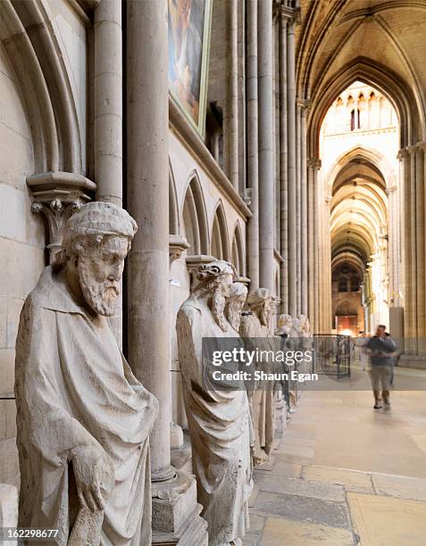 france, normandy, rouen, notre dame cathedral - rouen france stock pictures, royalty-free photos & images