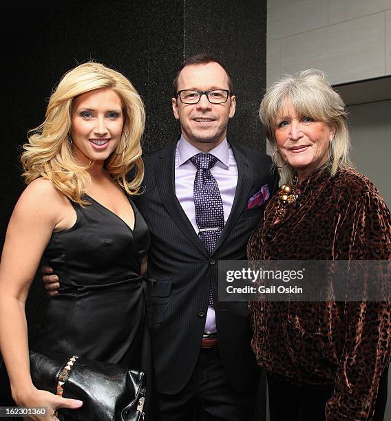 Bianca de la Garza, Donnie Wahlberg and Susan Wornick attend TNT's "Boston's Finest" premiere screening at The Revere Hotel on February 20, 2013 in...