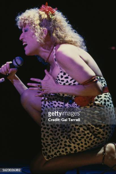 Actress and singer Bette Midler performs, Unspeciifed, circa 1960s.