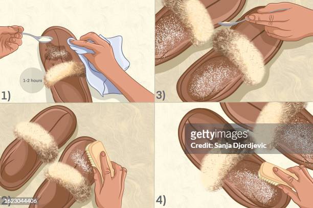 alternative solution for cleaning the slippers - sable 幅插畫檔、美工圖案、卡通及圖標