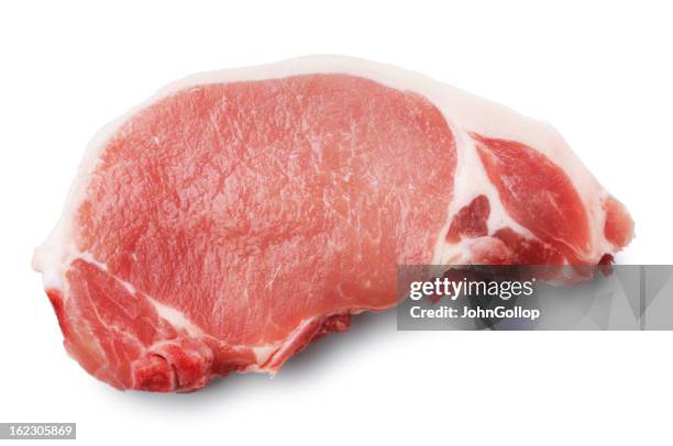 côtelette de porc - filet de viande photos et images de collection
