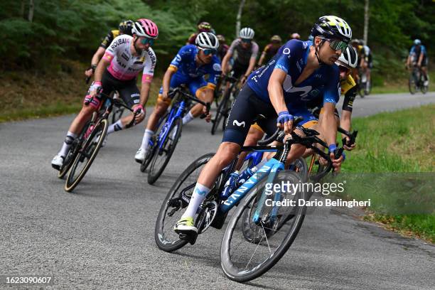 Óscar Rodríguez of Spain and Movistar Team competes during the 56th Tour du Limousin-Perigord - Nouvelle Aquitaine 2023, Stage 4 a 170.4km stage from...