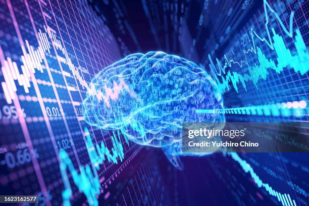 ai technology trading chart - ipo stock stock pictures, royalty-free photos & images