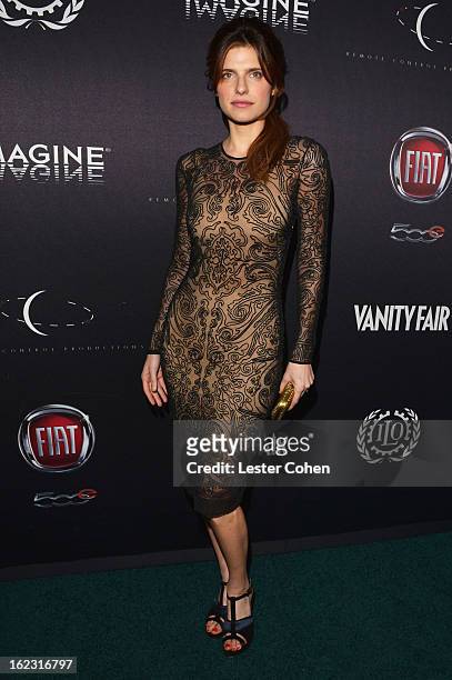 Actress Lake Bell attends Vanity Fair and the Fiat brand Celebration of Una Notte Verde with Hans Zimmer and Ron Howard in support of The United...
