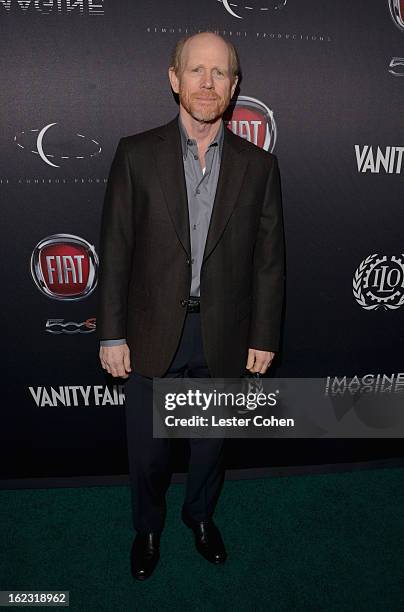 Filmmaker Ron Howard attends Vanity Fair and the Fiat brand Celebration of Una Notte Verde with Hans Zimmer and Ron Howard in support of The United...