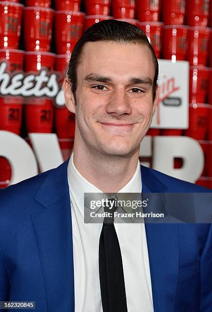 Cooper Hefner attends Relativity Media's "21 and Over" premiere at Westwood Village Theatre on February 21, 2013 in Westwood, California.