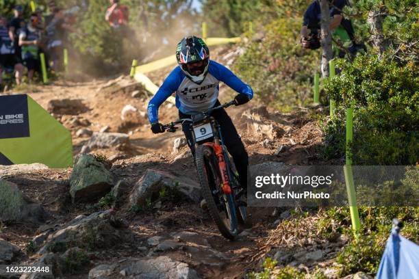 Vallnord Pal Arinsal, Andorra Danny HART of Great Britain competes in the DHI Downhill training for men during the the UCI Mountain Bike World Cup...