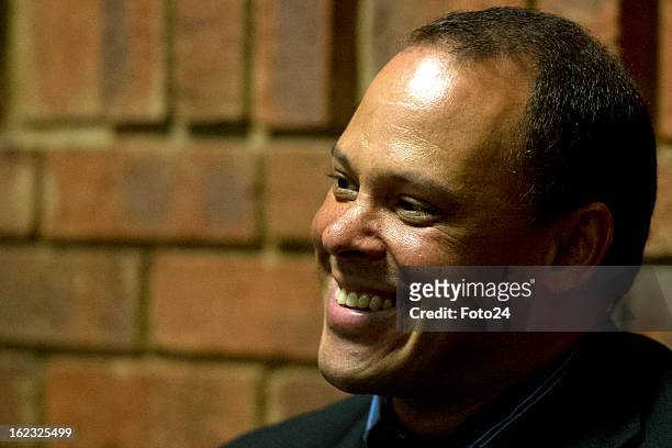 Hilton Botha appears in the Pretoria Magistrate Court during Oscar Pistorius's bail hearing on February 21, 2013 in Pretoria, South Africa. Oscar...