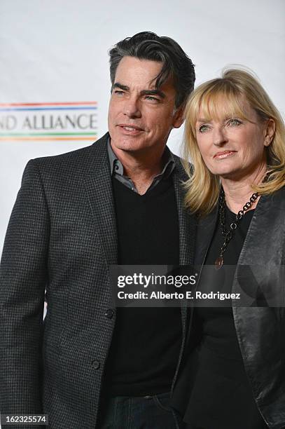 Actor Peter Gallagher and production manager Paula Wildash attend the 8th Annual "Oscar Wilde: Honoring The Irish In Film" Pre-Academy Awards Event...