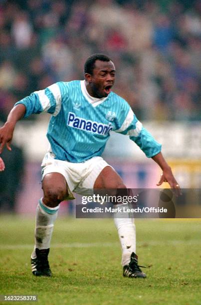 January 1991, Lille - French Division One - Lille v Olympique de Marseille - Abedi Pele of Marseille.